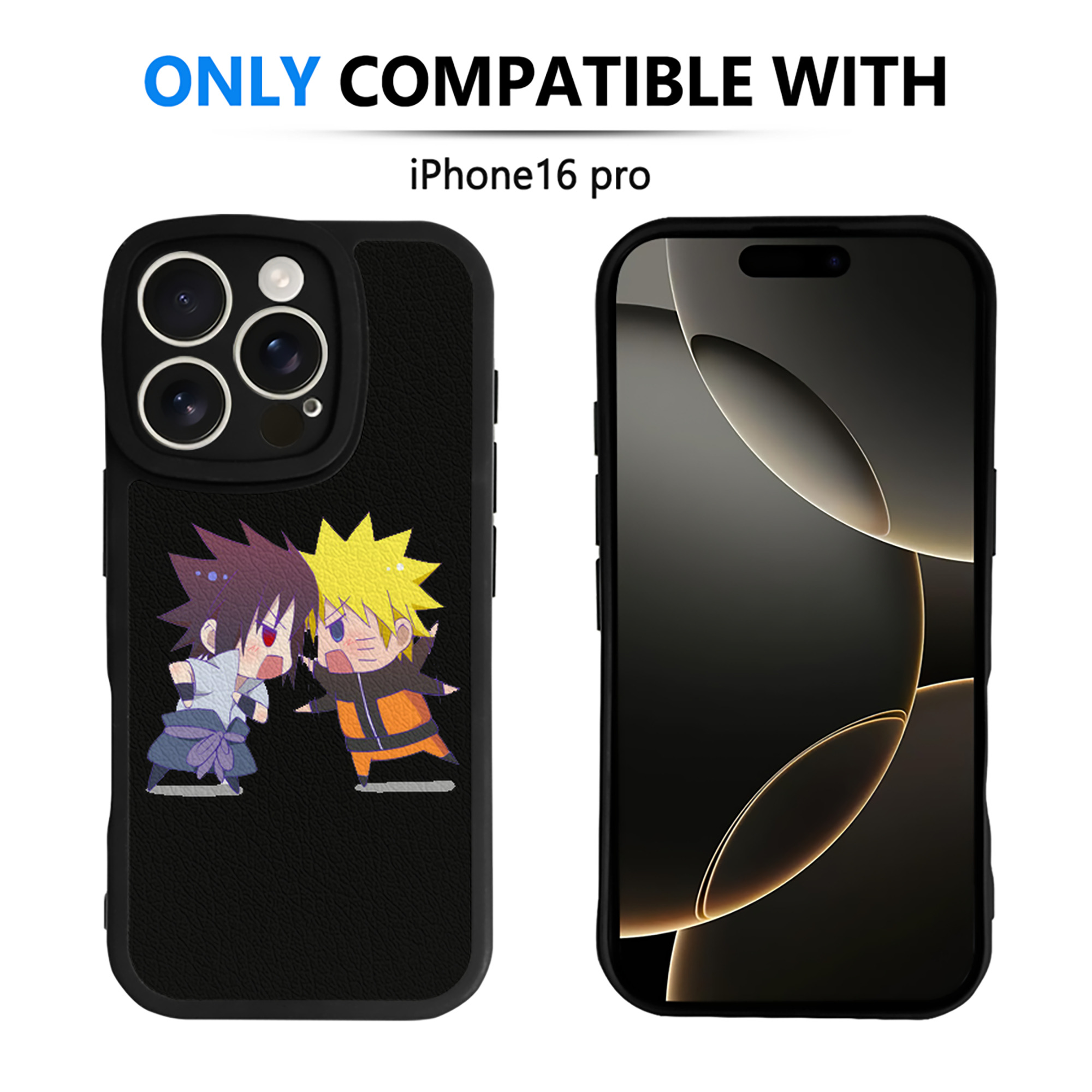 （画像用） NARUTO -ナルト- うずまき ナルト Uzumaki Naruto 【iPhone 16シリーズ対応】シリコンスマホケース（レザー調） 材質：シリコン
